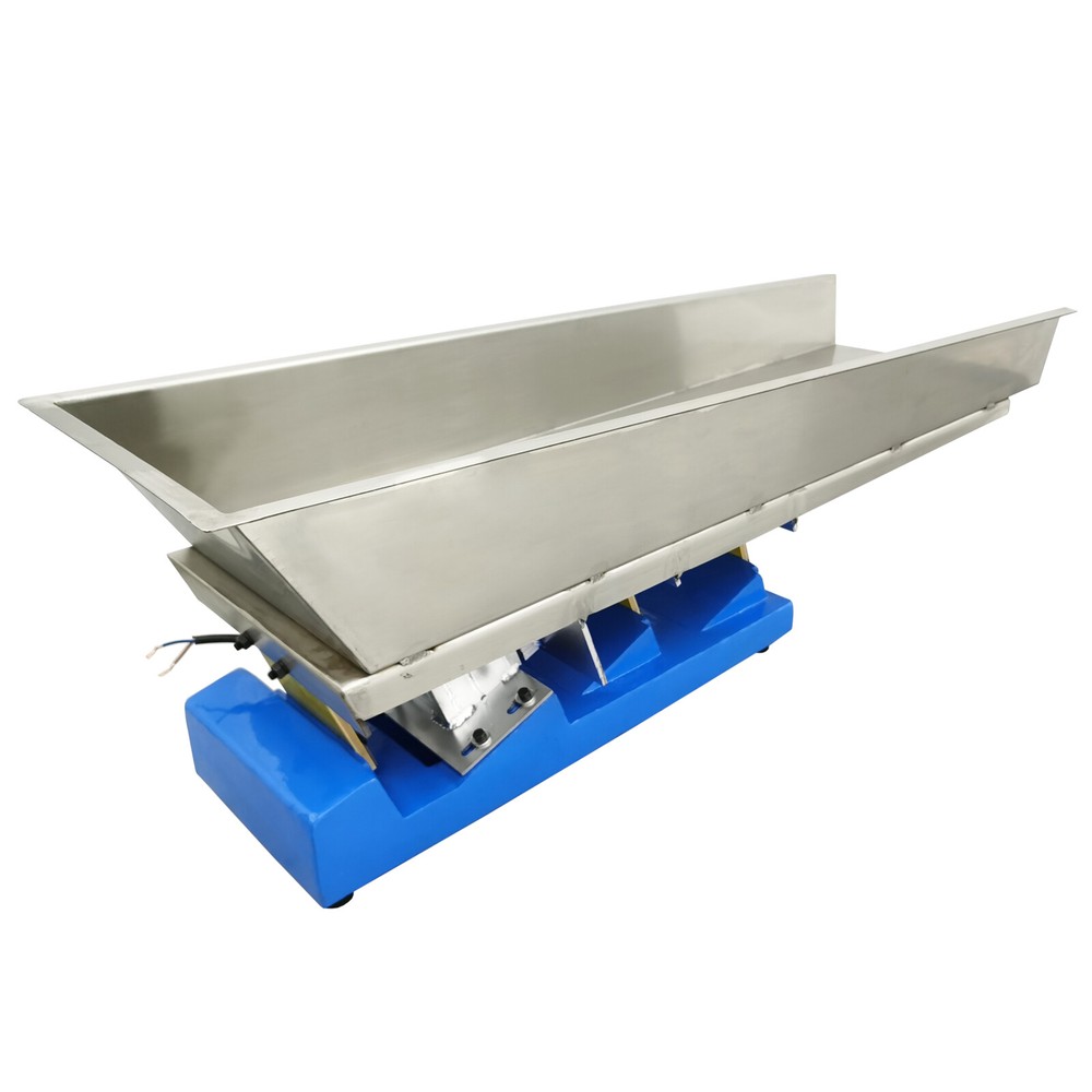 Electromagnetic Vibrating Feeder Shaking Type Material Conveyor 110V 100W