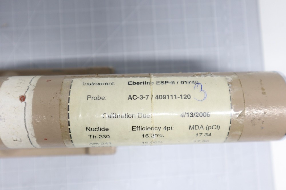 Eberline Instruments AC3-7 Alpha Scintillator Probe Detector