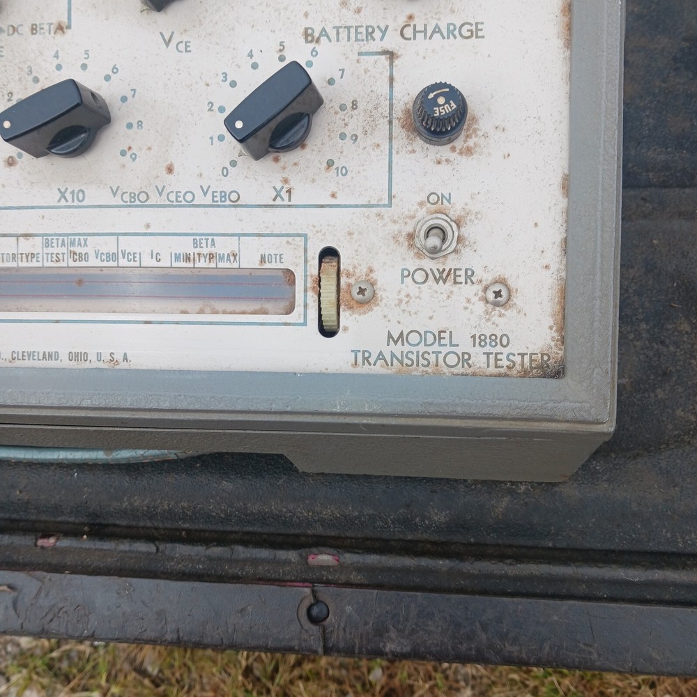 Vintage Hickok Model 1880 Transistor Tester Untested