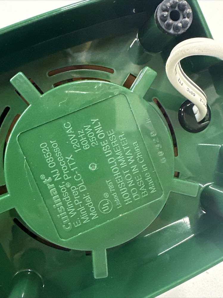 Cuisinart Green Mini Prep Food Processor DLC-1TX Motor Base Replacement Only