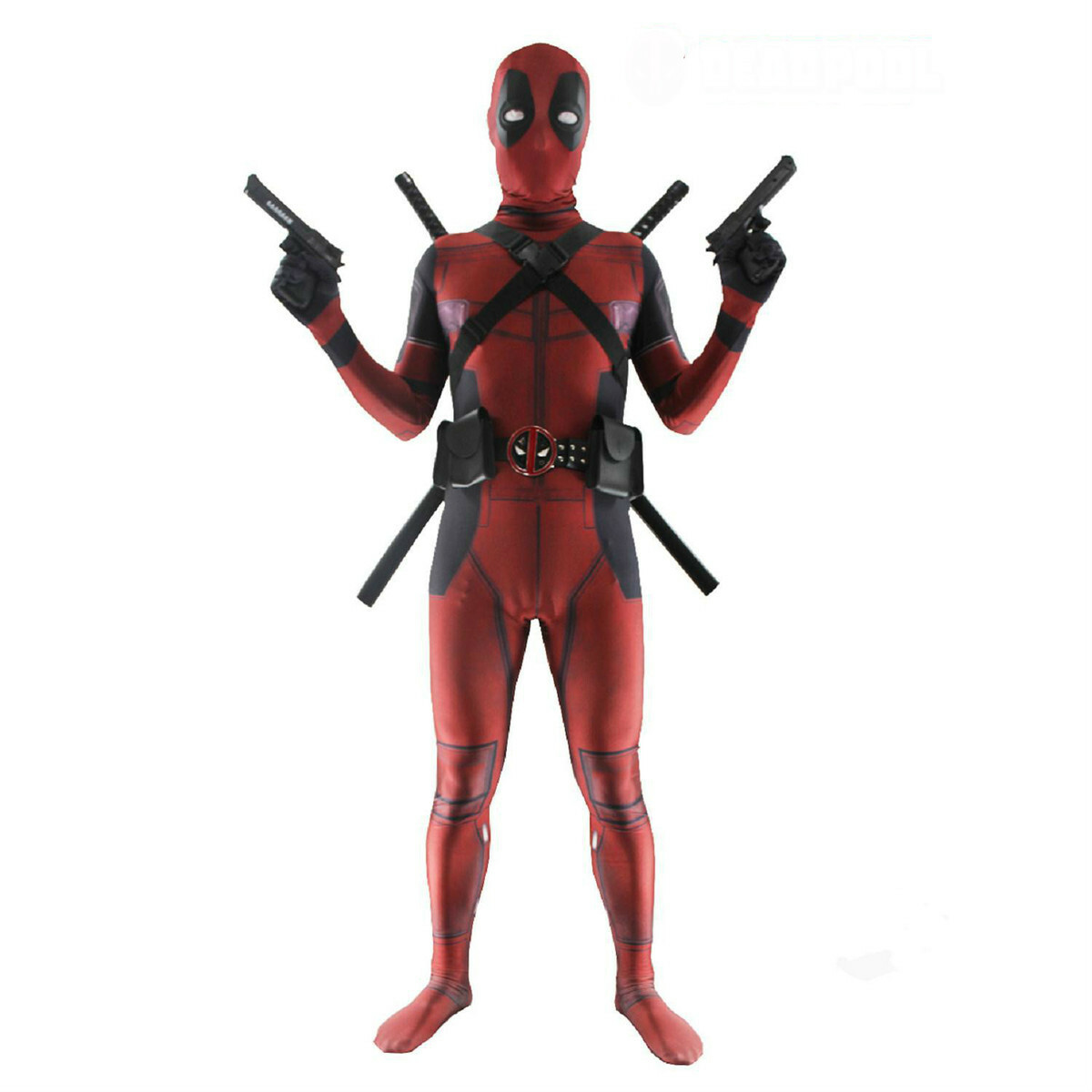 Deadpool Cosplay Costume Jumpsuit Bodysuit Halloween Suit