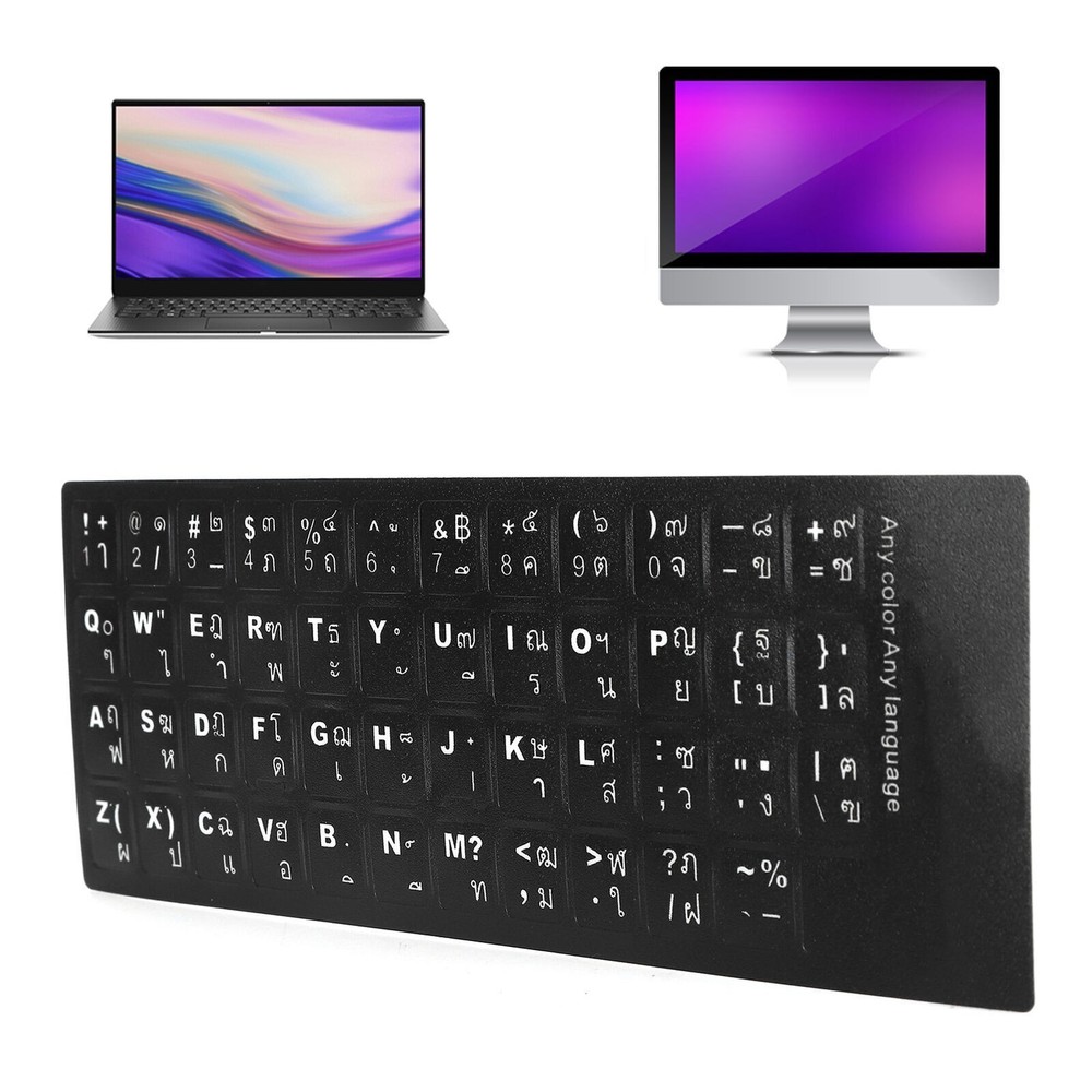 Thai Keyboard Sticker Replacement Keyboard Sticker for Desktop Computer Laptop