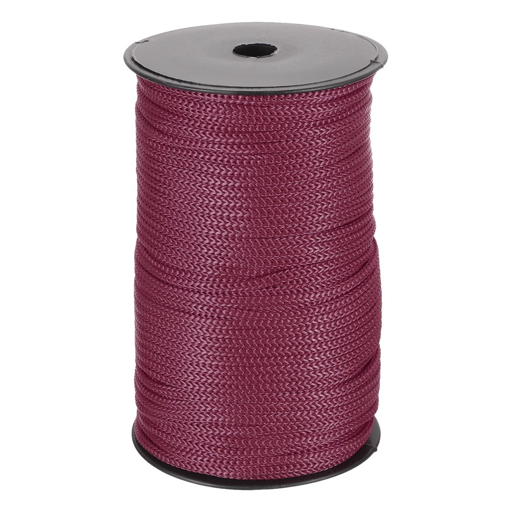 Polypropylene rope 1/4", 100m red brick