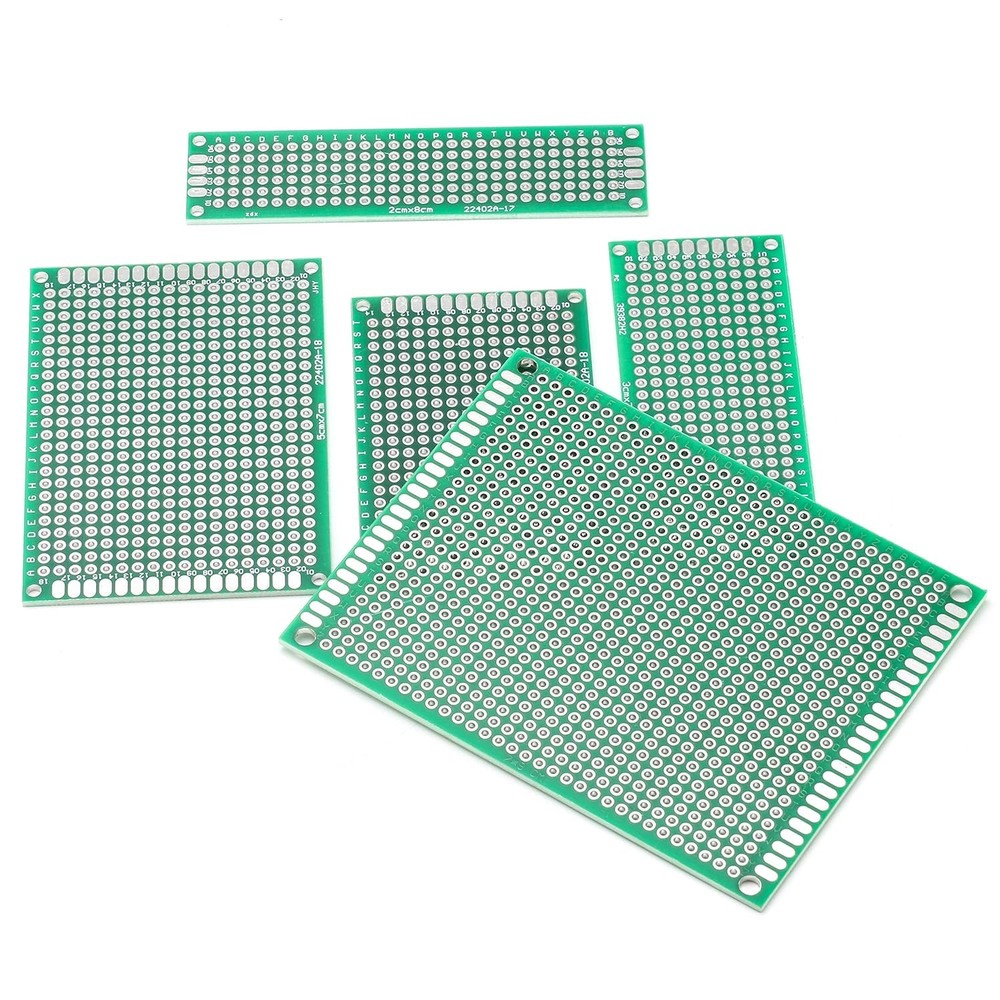 40PCs PCB Board Prototyping PCBs Circuit Boards Kit | 5 Size Universal