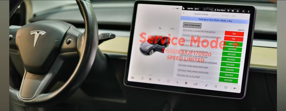 Tesla Model S/X/3/Y Programming Reinstall Software Configuration Update Yoke