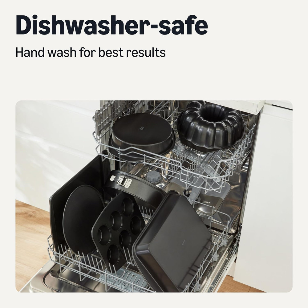 Nonstick Baking Sheets 3-Piece Set, Stackable to save Space, Dishwasher and Oven