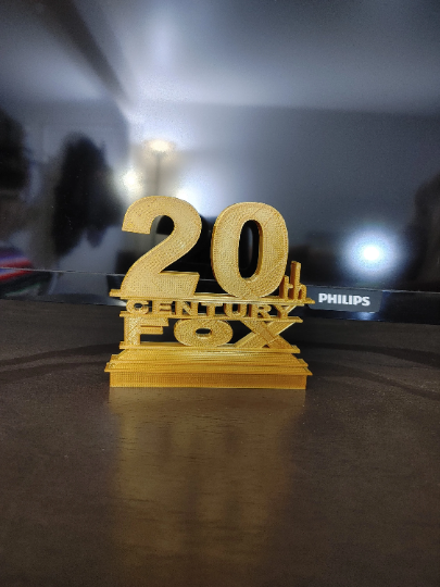 20th Century Fox Style Logo Sign (3D printed, stocking stuffer)