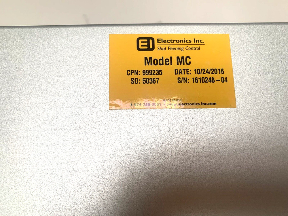 Electronics Inc Magnavalve Model MC Shot Flow Controller new