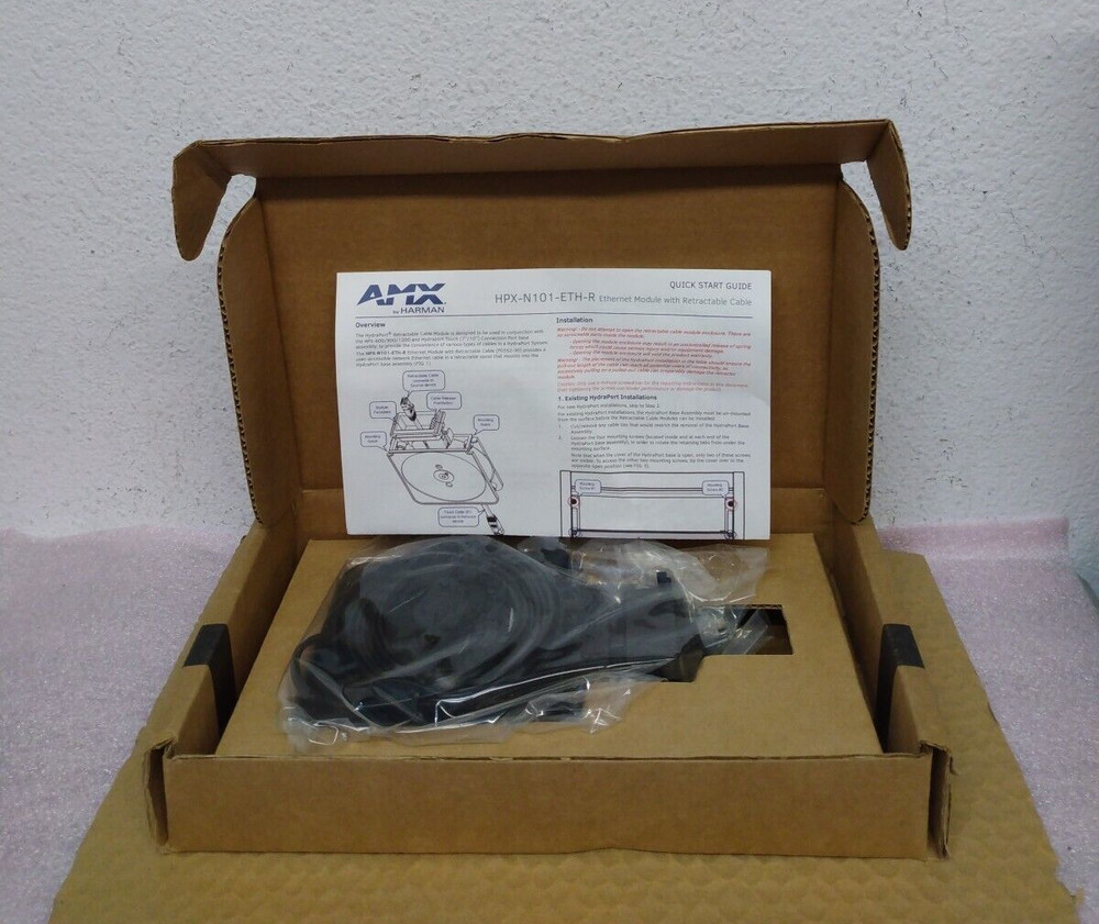 AMX HARMON HPX-N101-ETH-R FG552-30 Ethernet Module with Retractable Cable