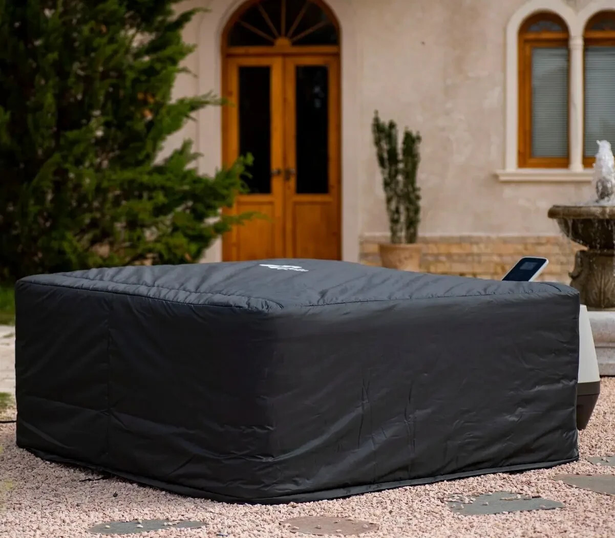 Hot Tub Cover Square SPA Heavy Duty Insulated Outdoor Indoor Black UV Resistant