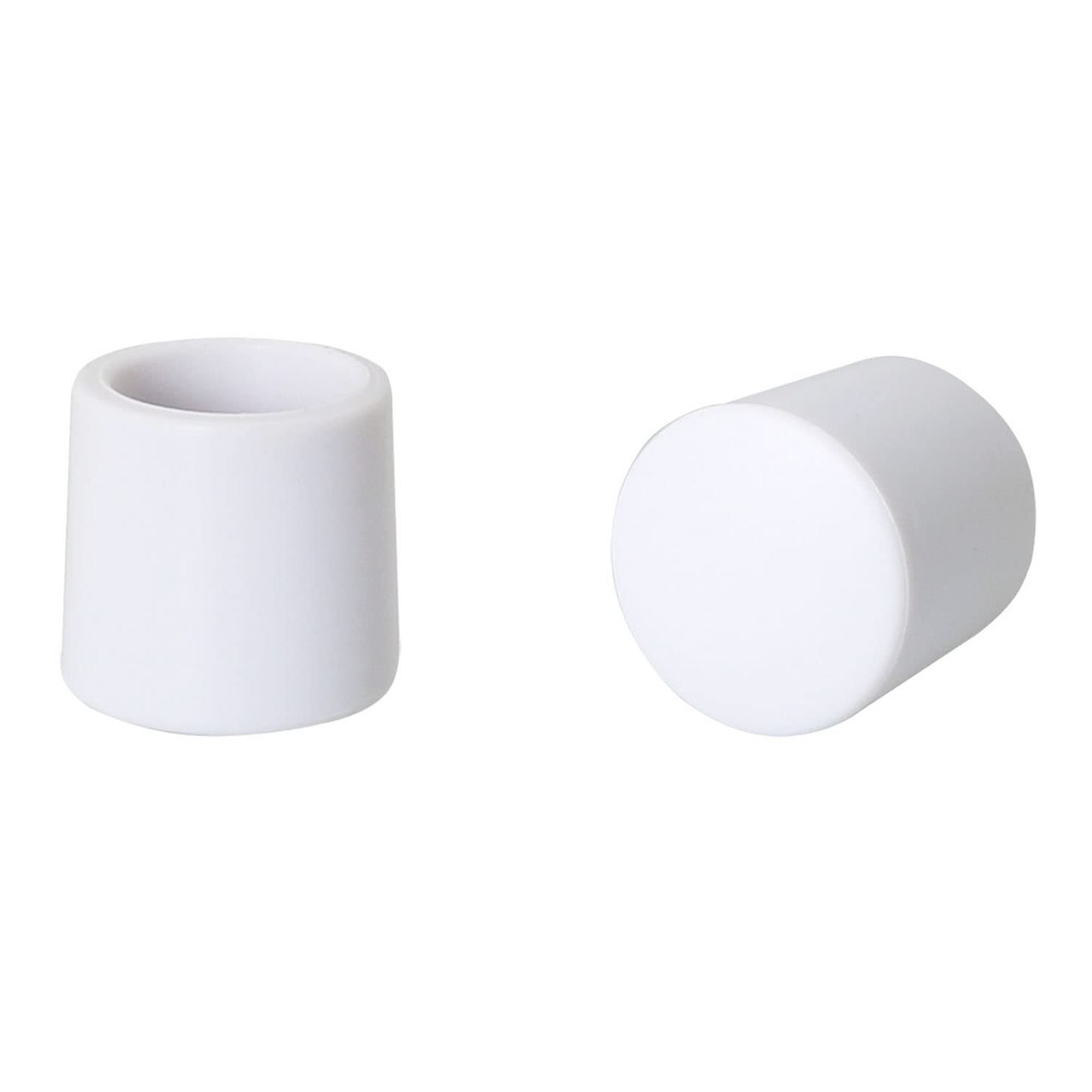 Door Stop Bumper Tips 0.4 Inch Rubber Stop Replacement Tips 8-Pack White