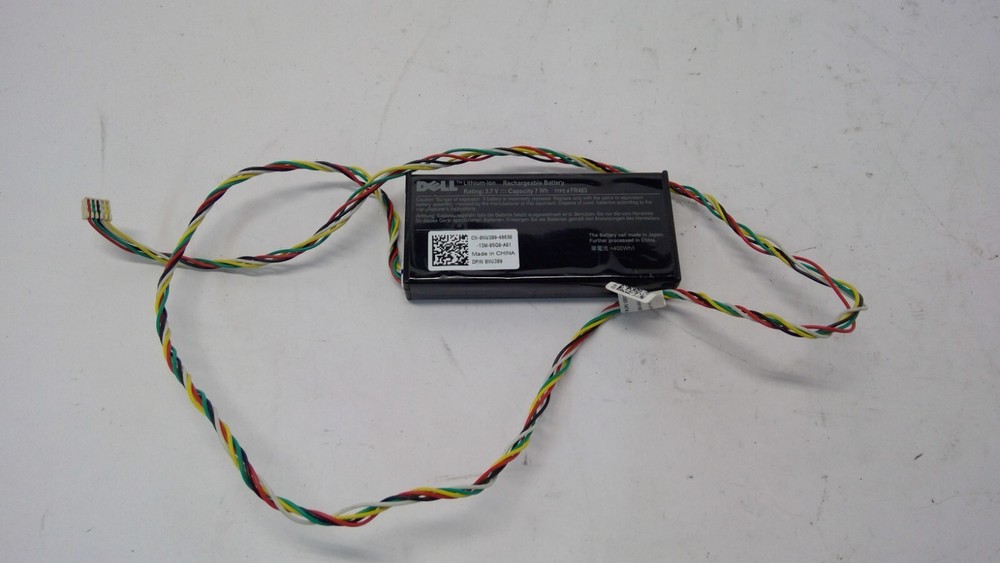 Dell Battery FR463 3.7V Lithium-Ion RAID Controller Battery 0NU209 W/ Cable