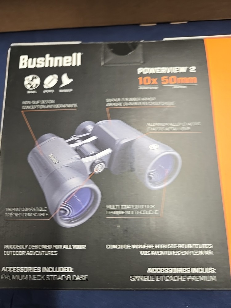 BUSNELL POWERVIEW 2 BINOCULARS 10X50 BLK