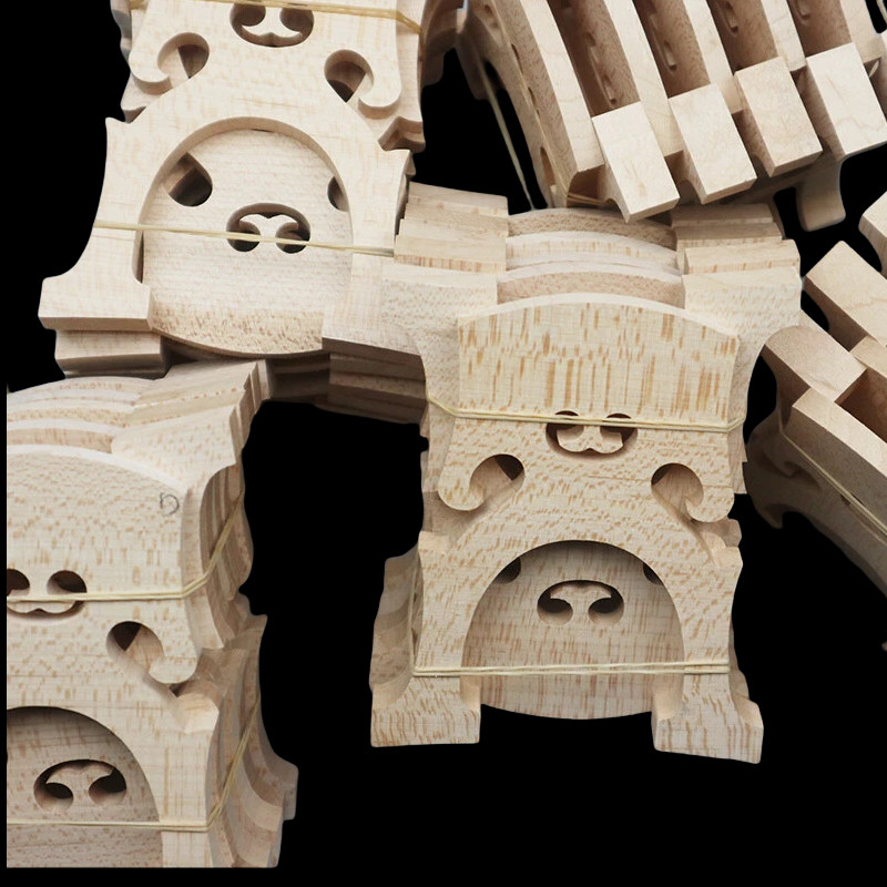 10pcs Belgian Style Cello Bridge,3/4 Size,Aged Maple Wood