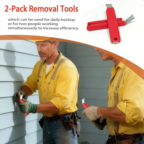 Vinyl Siding Removal Tools - Siding Zip Tool Puller with Non-Slip Grip Handle