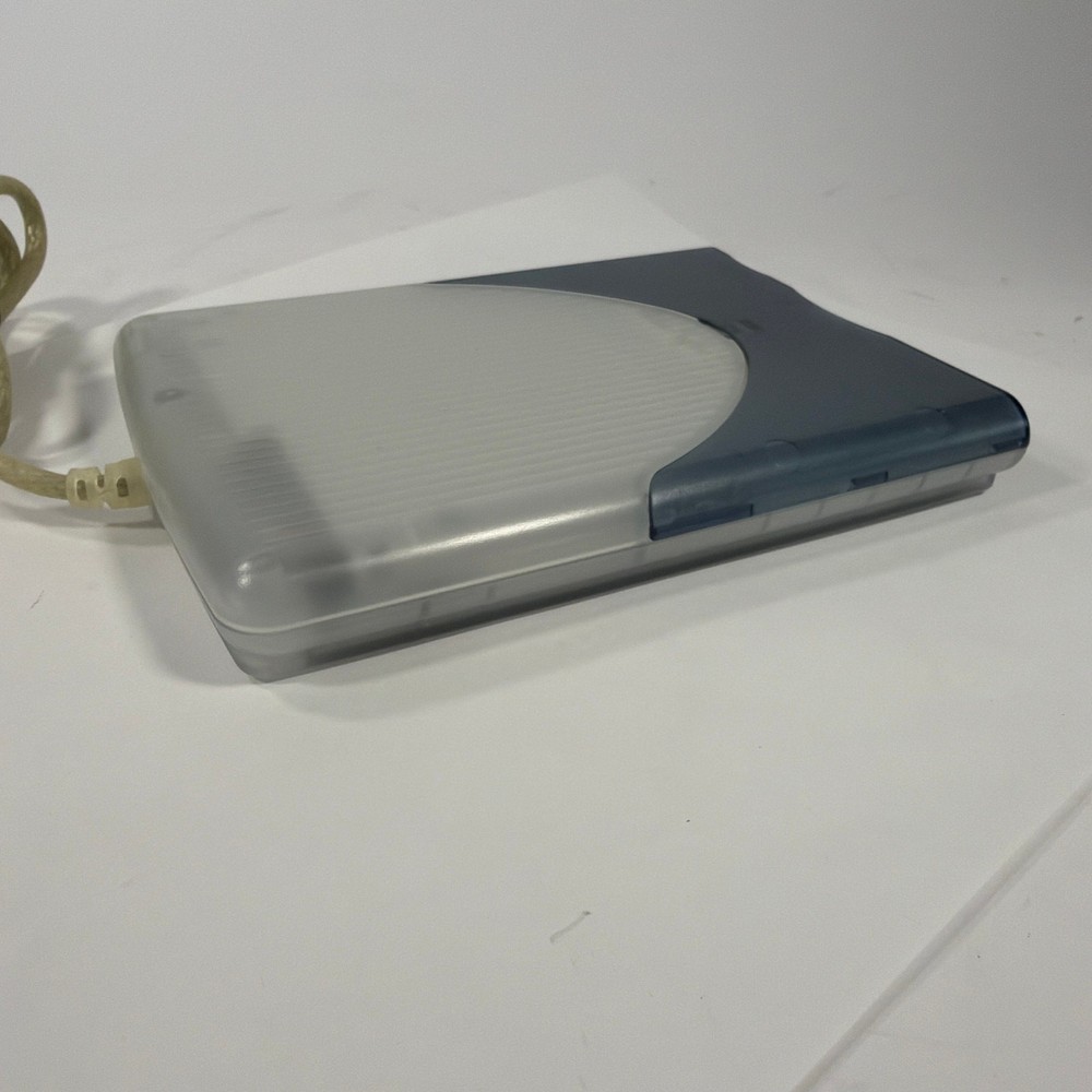 VST FDUSB-M External USB 3.5 Floppy Disk Drive Blue Clear