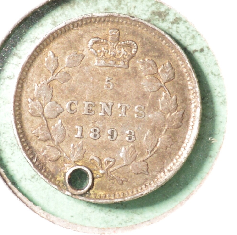 1893  - Canada Silver Five Cents - INV#B-257