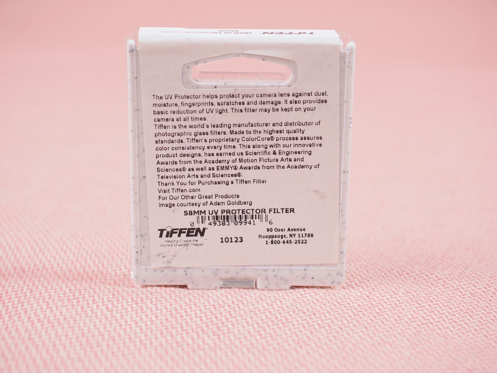 Tiffen 58mm UV Protector Filter 58UVP Open Box