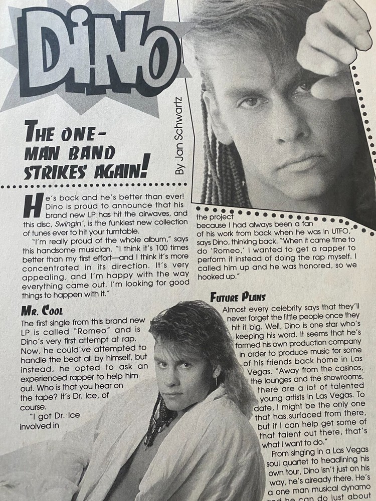 Dino, Full Page Vintage Clipping