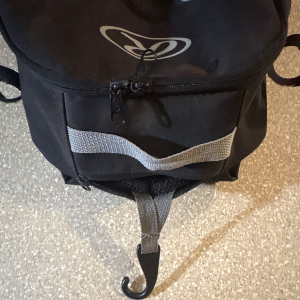 Rawlings Equipment Backpack Baseball Softball Black Red Gray Polyester Zip