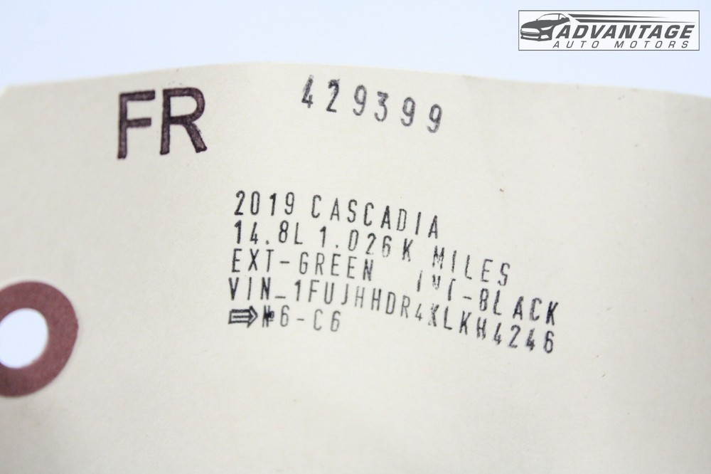 2017-2025 FREIGHTLINER CASCADIA 126 FRONT RIGHT BUNK NET STRAP BELT RECEIVER OEM