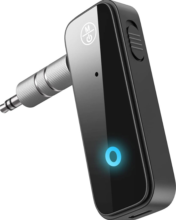 Adaptador auxiliar coche inalámbrico Bluetooth 5.0 Receptor audio manos libres..