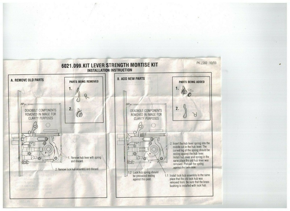Baldwin 6021.099.KIT Lock Hub Assembly