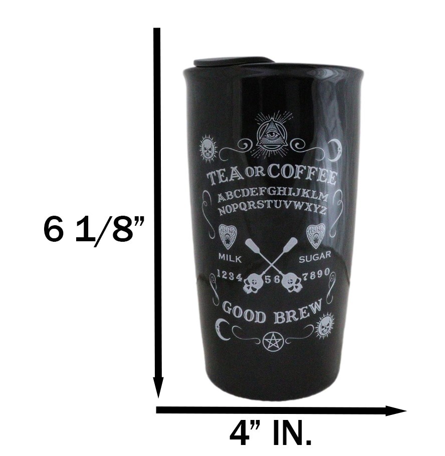 Wicca Witchcraft Ouija Board Tea Or Coffee Good Brew Ceramic Travel Mug Cup