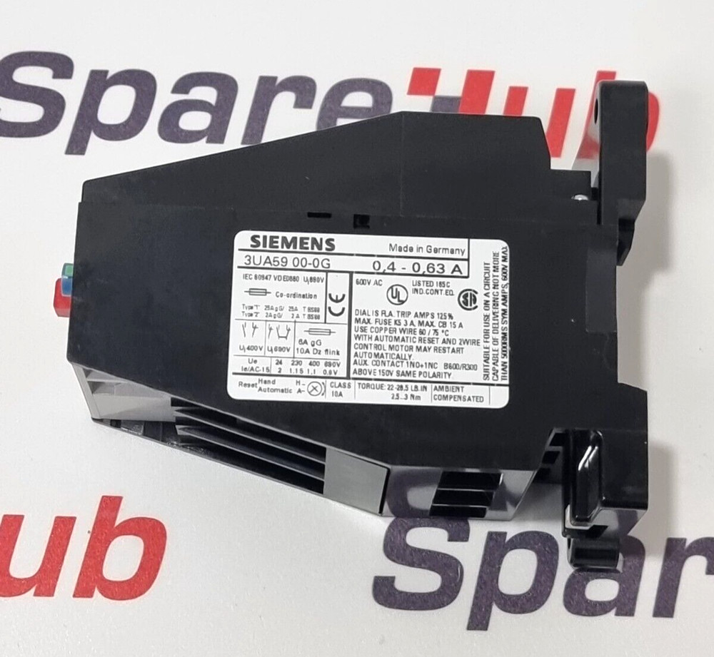 SIEMENS 3UA5900-0G Overload Relay