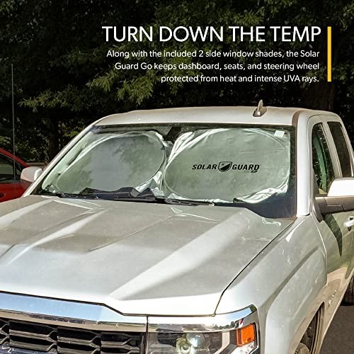 SolarGuard Go Interior Sunshade for Car Windshield - Reflective Car Medium