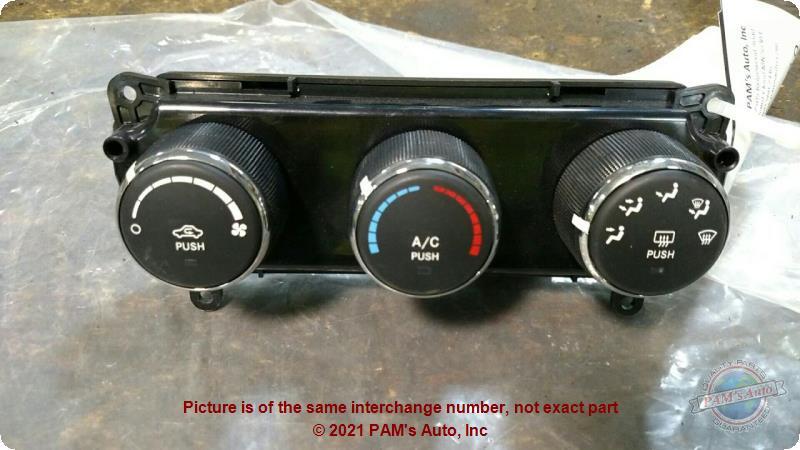 Used A/C Selector Switch fits: 2014 Jeep Compass w/AC w/o automatic temperature