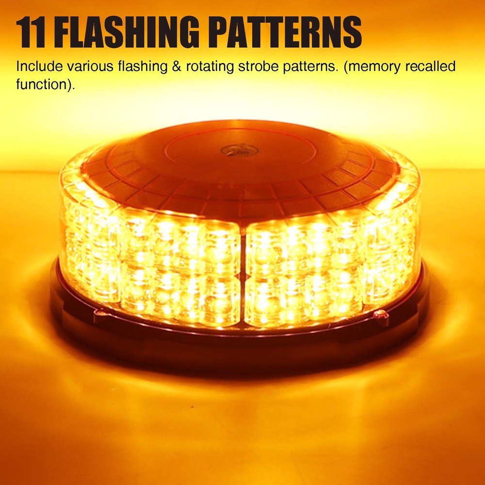Wireless Beacon Light Flashing Rechargeable Strobe Rotating Hazard Magnetic Lamp
