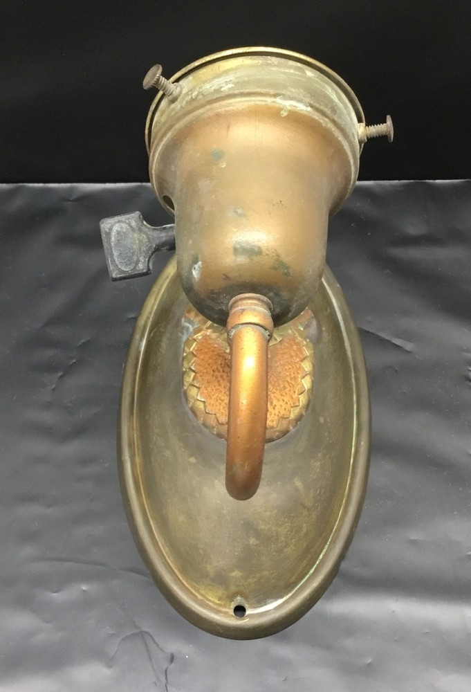Vintage Brass & Copper Finish Wall Sconce Non Working……[EC8]