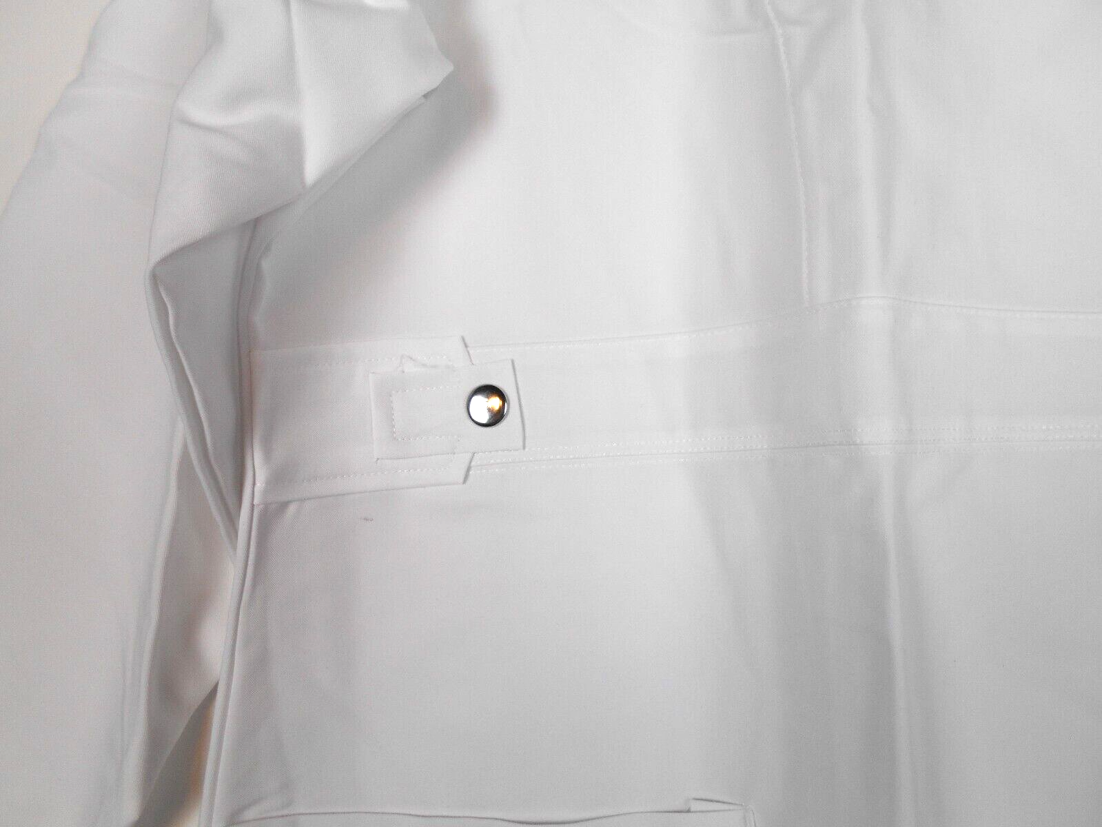 WHITE button-down Lab Coat ALLHEART STRETCH LUXE 3XL
