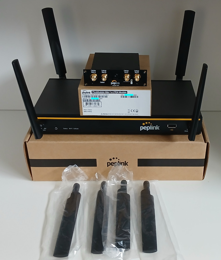 Peplink Balance 20X Router with LTE CAT-18 FlexModule Modem (Combo/Bundle)
