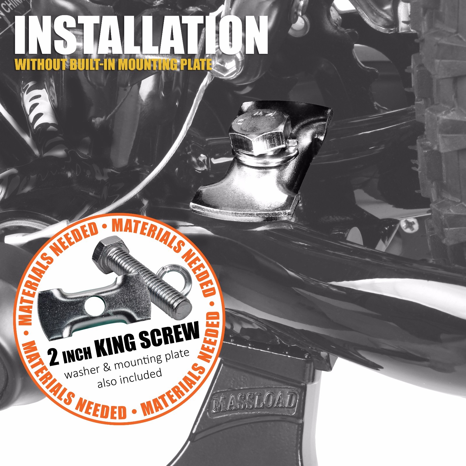 BV Bike Kickstand Double Leg Adjustable Center Mountain Bicycle Stand 24"-28"