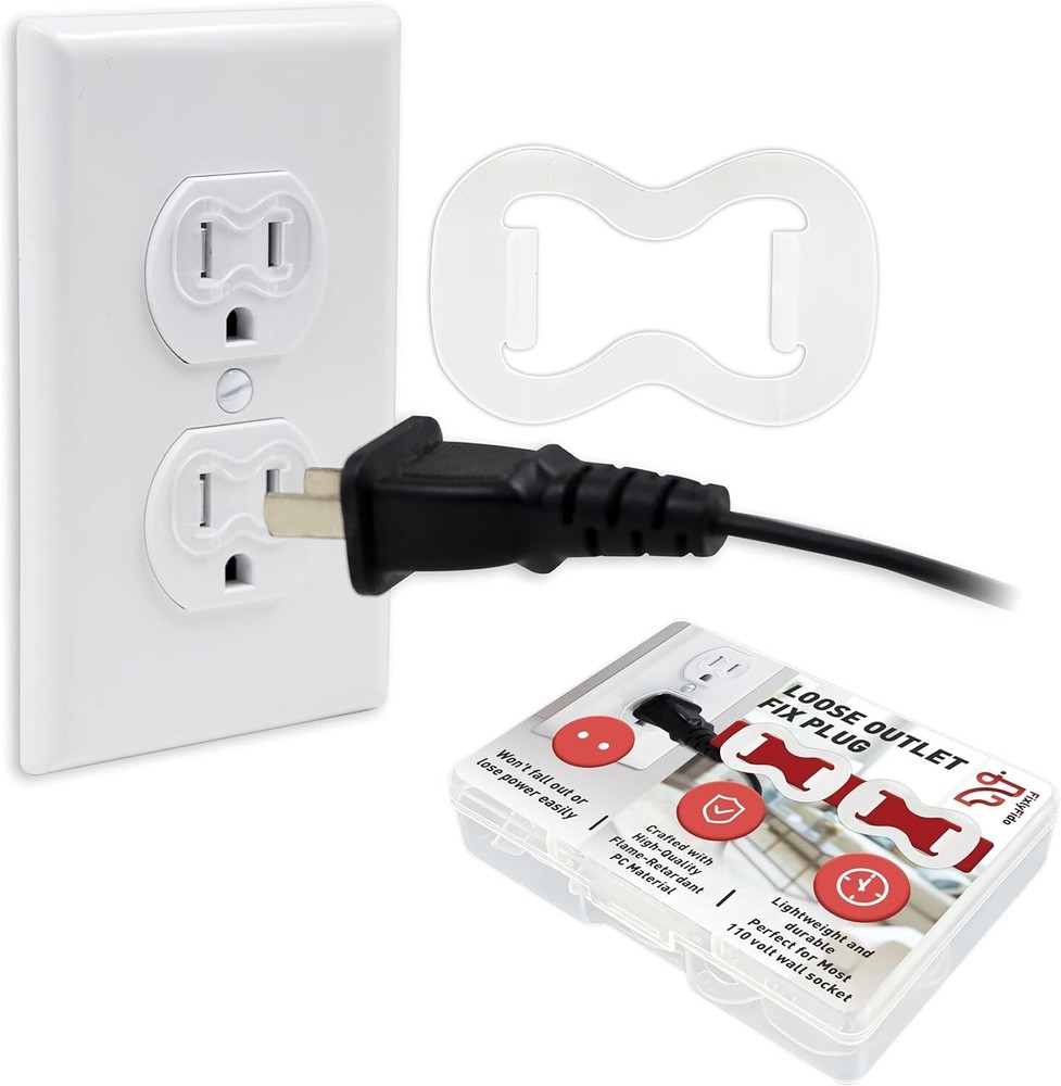 Universal 15-Pack Outlet Fix Plug - Flame-Retardant Solution for Loose Sockets