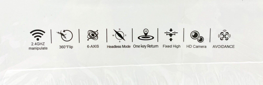 M9 Brushless Motor Quadcopter Drone - RC/Remote/Foldable - Black - NEW*