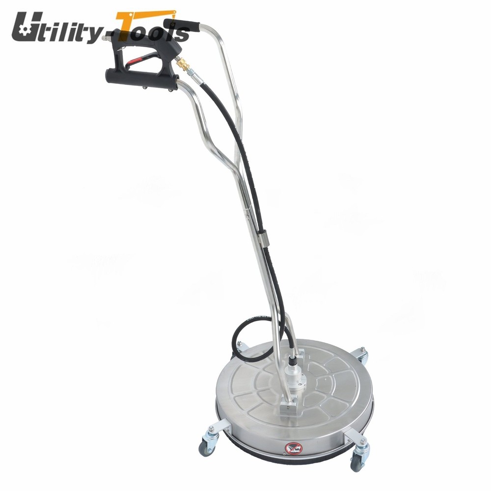 24" Pressure Washer Surface Cleaning System Stainless Steel Easy-Attach Handle