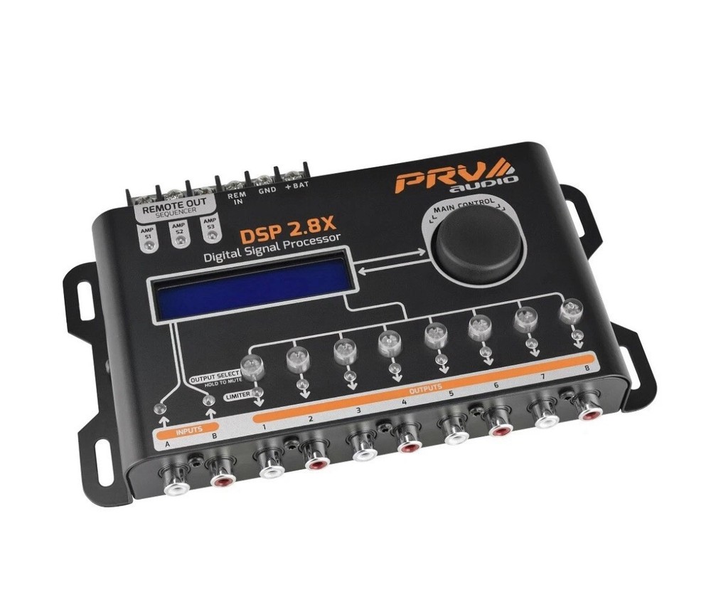 PRV Audio DSP 2.8X Crossover & EQ 8 Channel Full DSP Digital Signal Processor