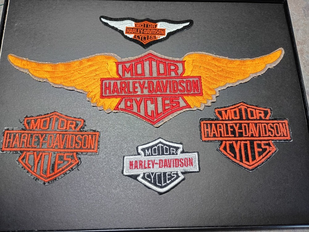 Harley Davidson Jacket patch lot vintage 5pc lot motorcycle