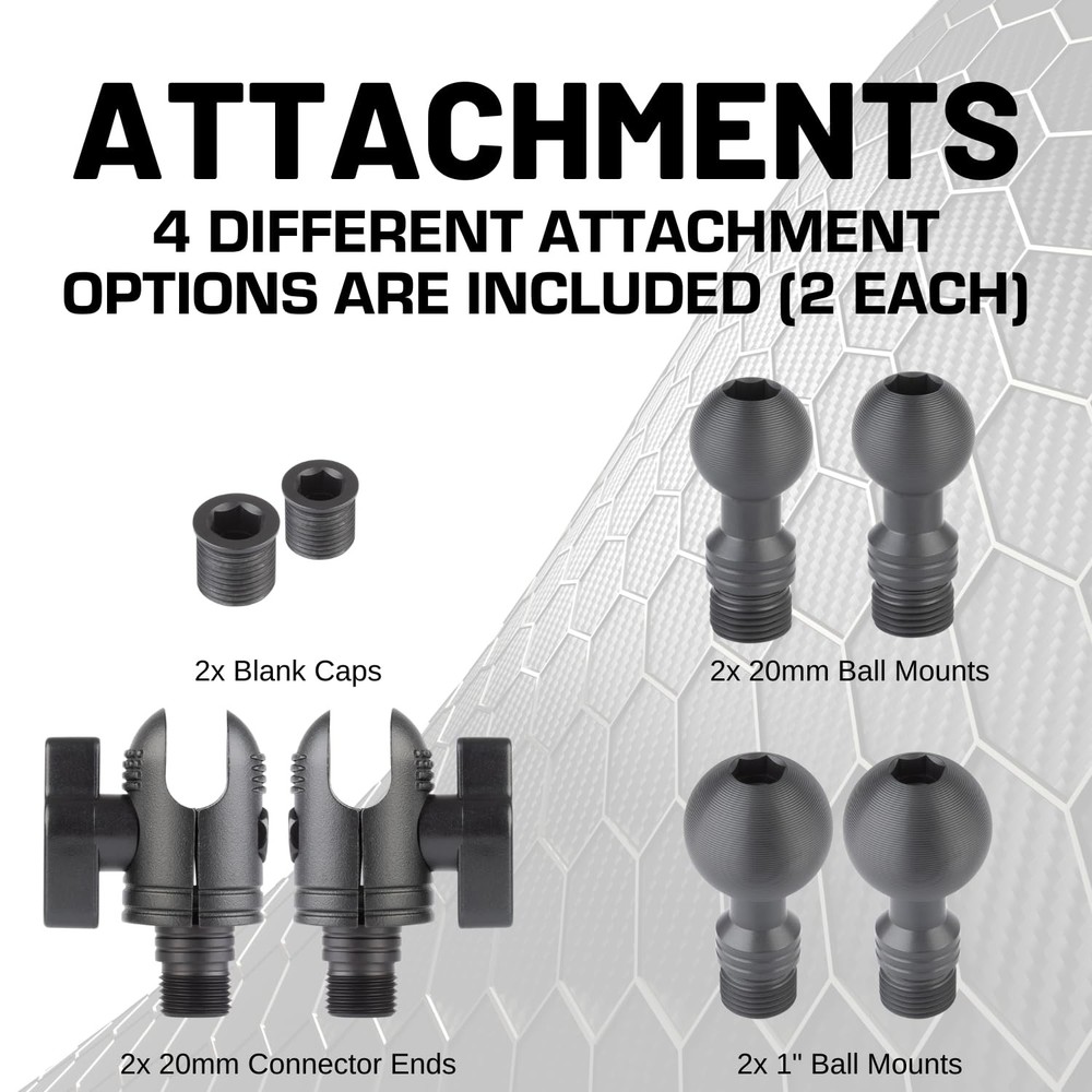Bulletpoint Mounting Solutions Metal Grab Bar Insert Replacement with 2 Black