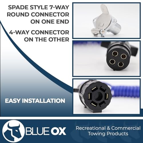 BX88254 7-Wire to 4-Wire Coiled Electrical Cable