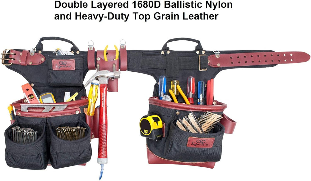 CLC 54560 Elite Adjustable Tool Apron - 19 Pockets for Pros