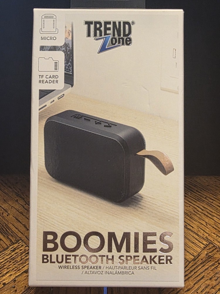Boomies Portable Bluetooth Speaker-Black