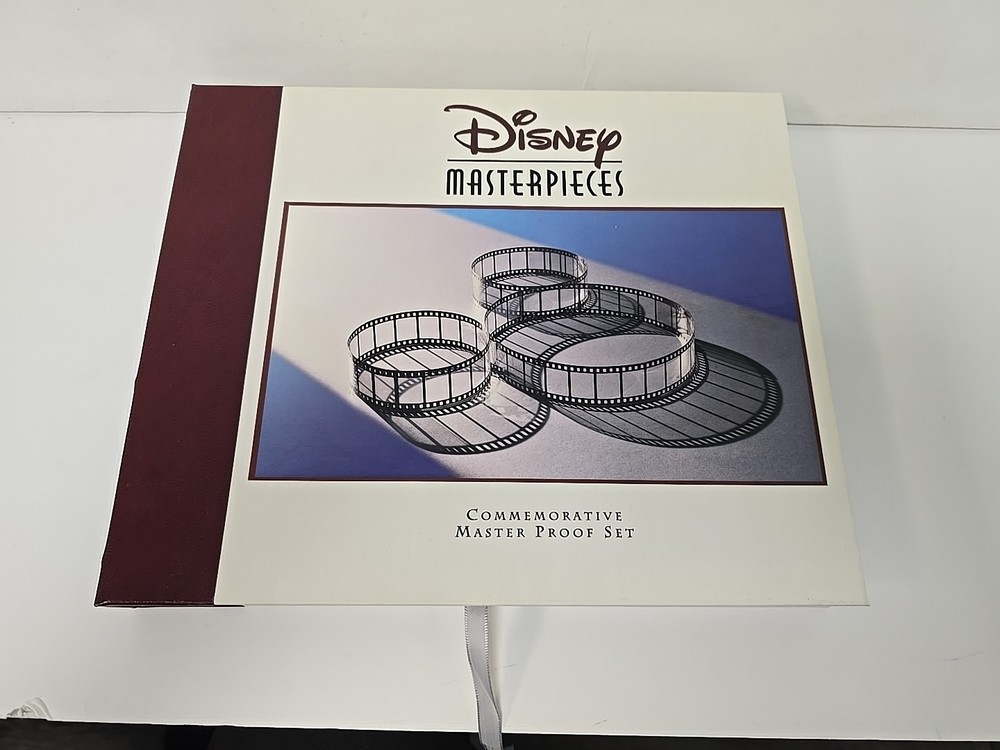 DISNEY MASTERPIECES MASTER PROOF SET DISPLAY BOOK ONLY NO COINS READ DESCRIPTION