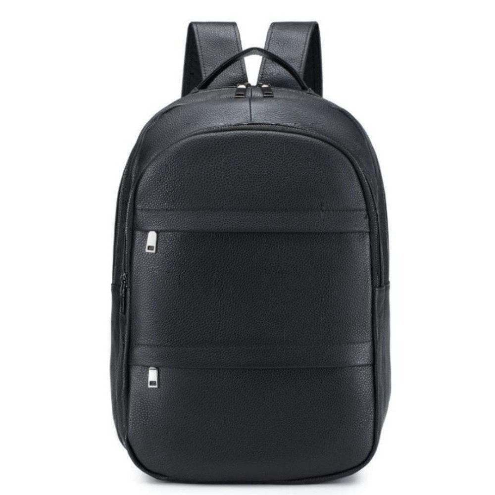 Leather men's backpack large capacity commuting From Japan