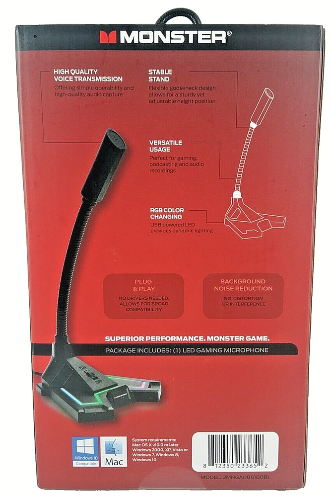 Monster LED gaming microphone