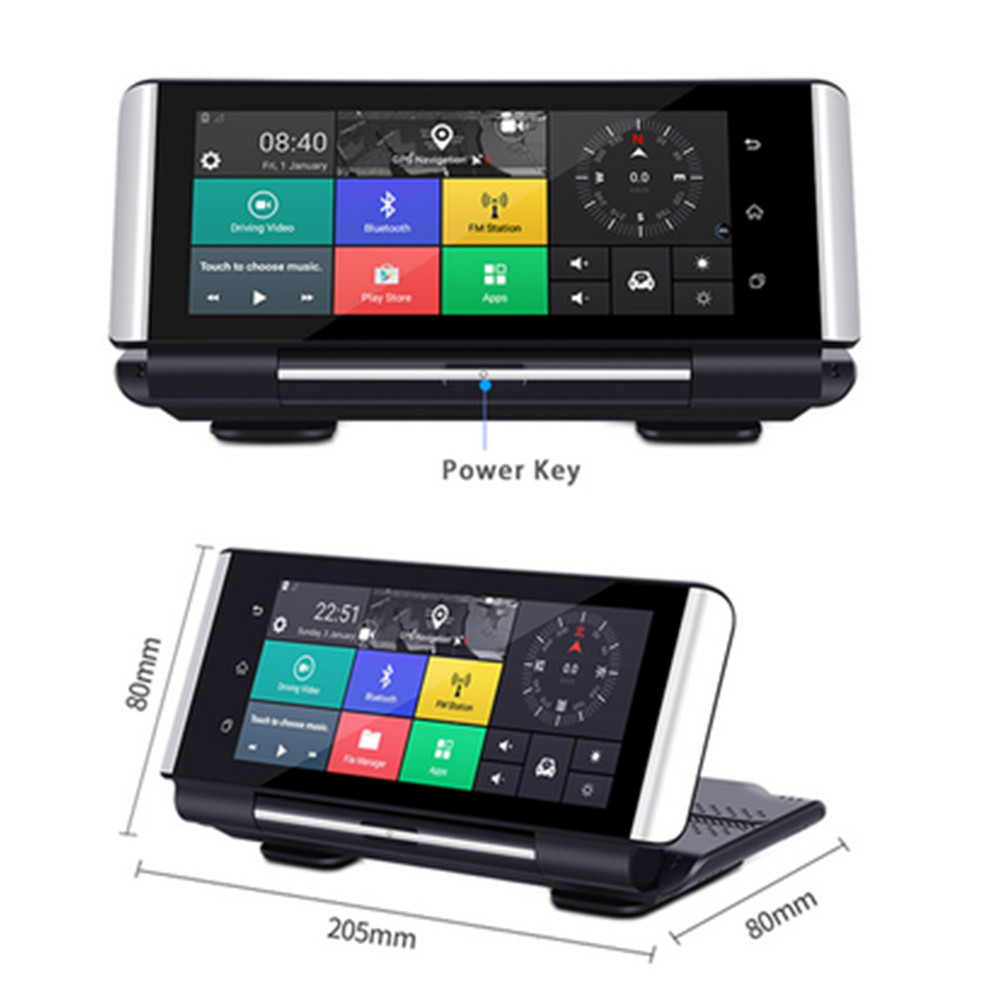Dash Cam Car DVR Recorder Front Rear Camera Touch Screen GPS WIFI Android 5.1