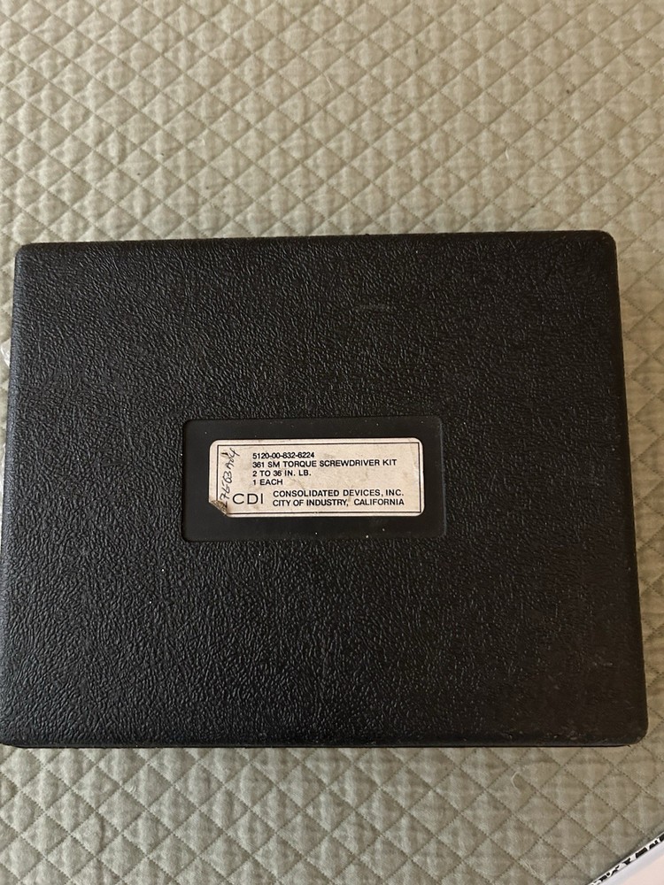 CDI TORQUE SCREW DRIVER & Case Tools Vintage